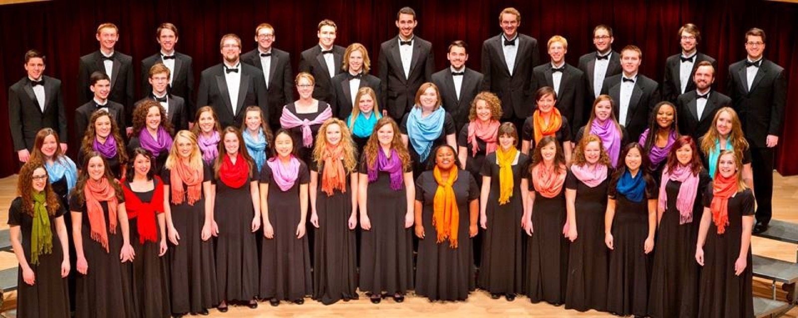 The Anderson University Chorale in formal concert dress